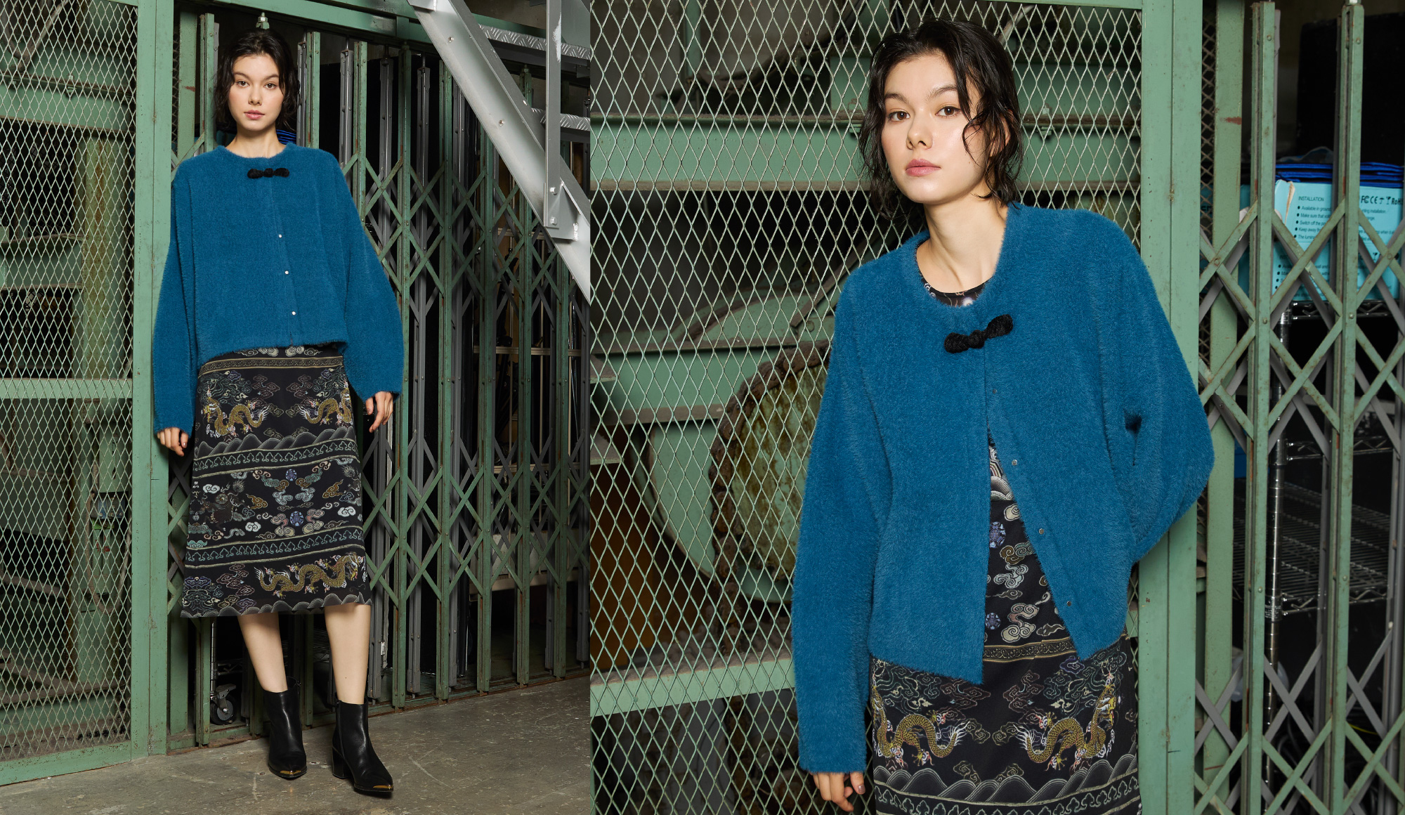 【希少】ヴィヴィアンタム　アンゴラチャイナジャケット　チャイナボタン　ファー NEW ARRIVAL – vivienne tam