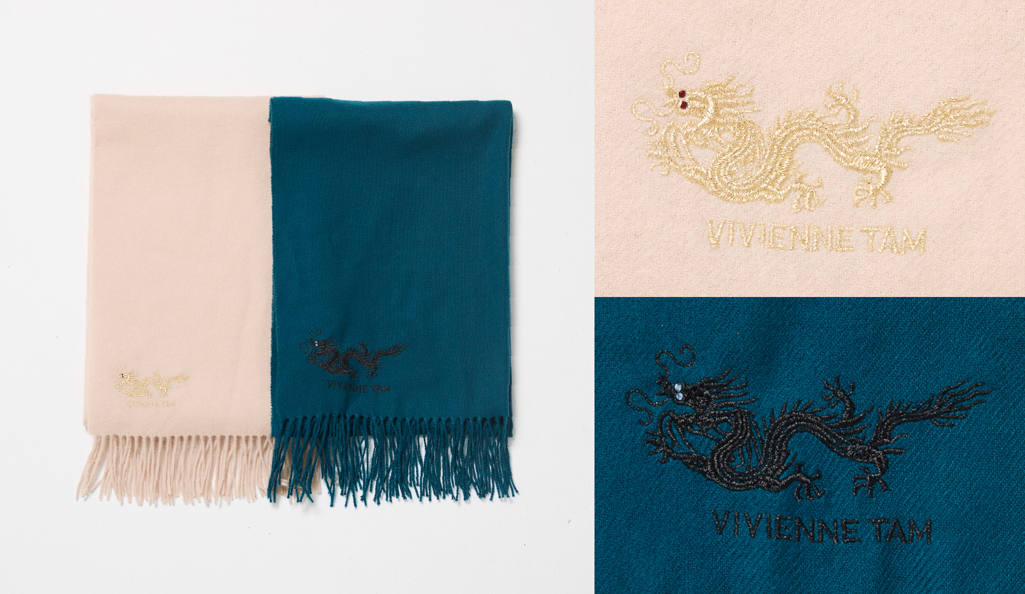 Vivienne Tam ドラゴン刺繍　タイトスカート　デニム生地 VIVIENNE TAM ヴィヴィアンタム ドラゴン刺繍 デニムパンツ 38