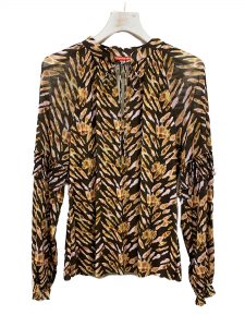 VIVIENNE TAM_TIE DYE TIGER STRETCH NETTING BLOUSE(11276911) col.39