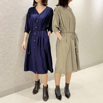 リンネサークルジャカードワンピースのご紹介