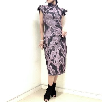 ジャイアントドラゴンジャカードデニムドレスのご紹介