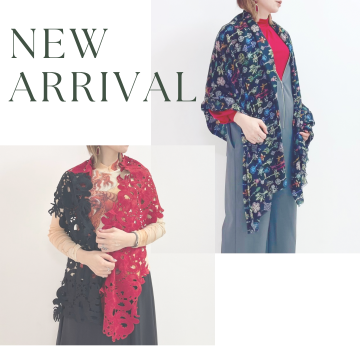 【チャイニーズパンコウスモールプリントストール/ドラゴンレースストール】のご紹介