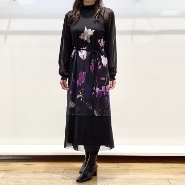 「シクラメンプリントワンピース」のご紹介