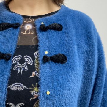 【ダブルフェイスフェザーノーカラージャケット】のご紹介