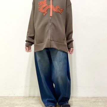 ドラゴンサガラ柄フードカーデ