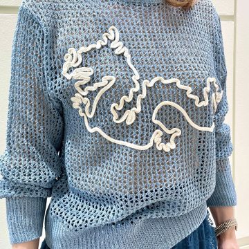 「ドラゴンコード刺繍メッシュニット」のご紹介