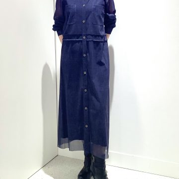 シアーデニムワンピース